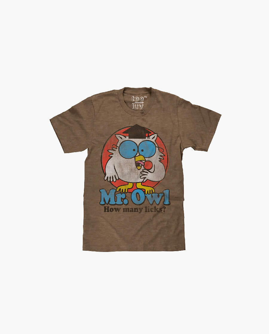 Mr. Owl "How Many Licks?" T-Shirt