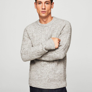 Cable-knit sweater